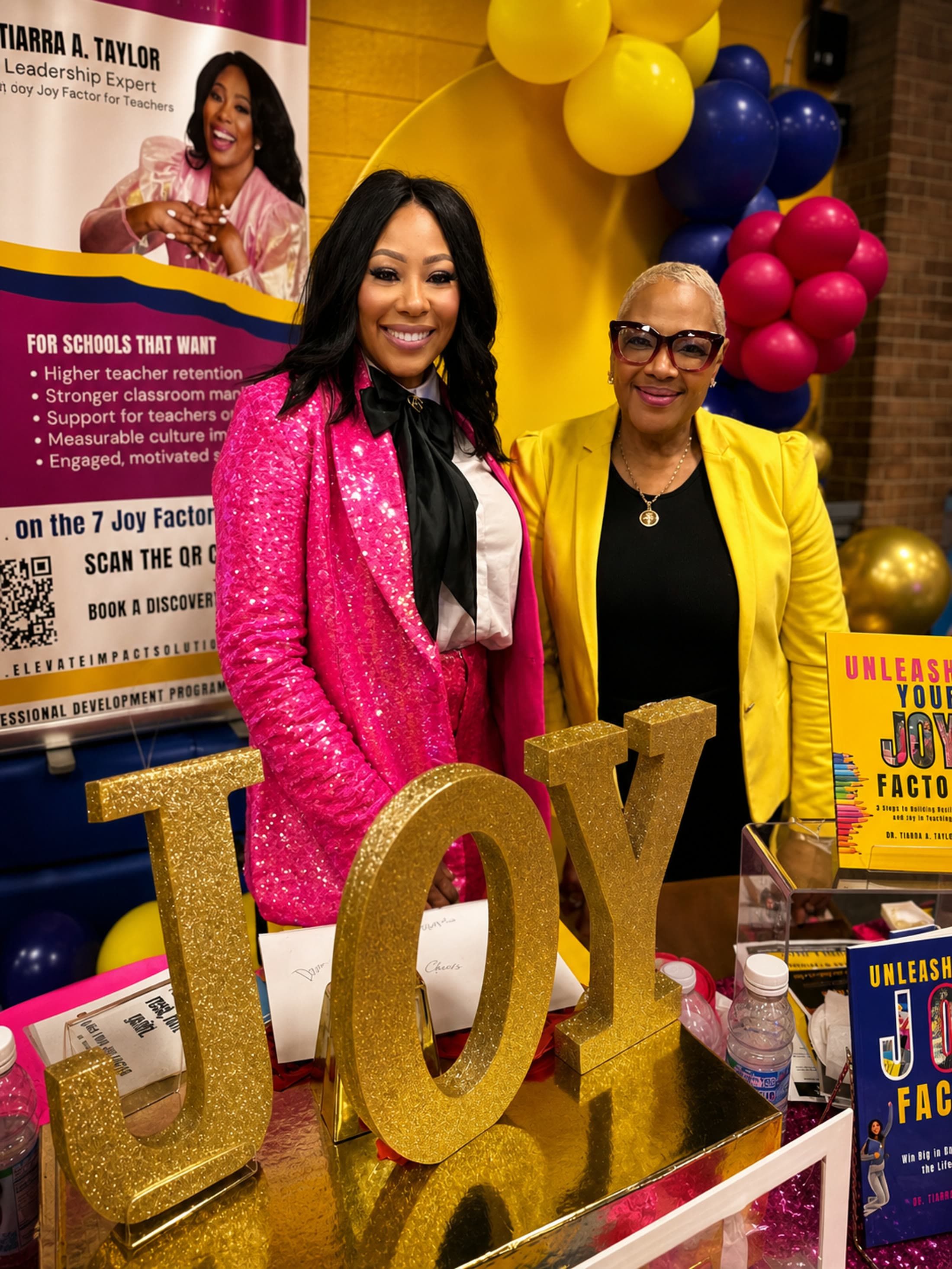 Dr. Tiarra Taylor at an educator engagement event