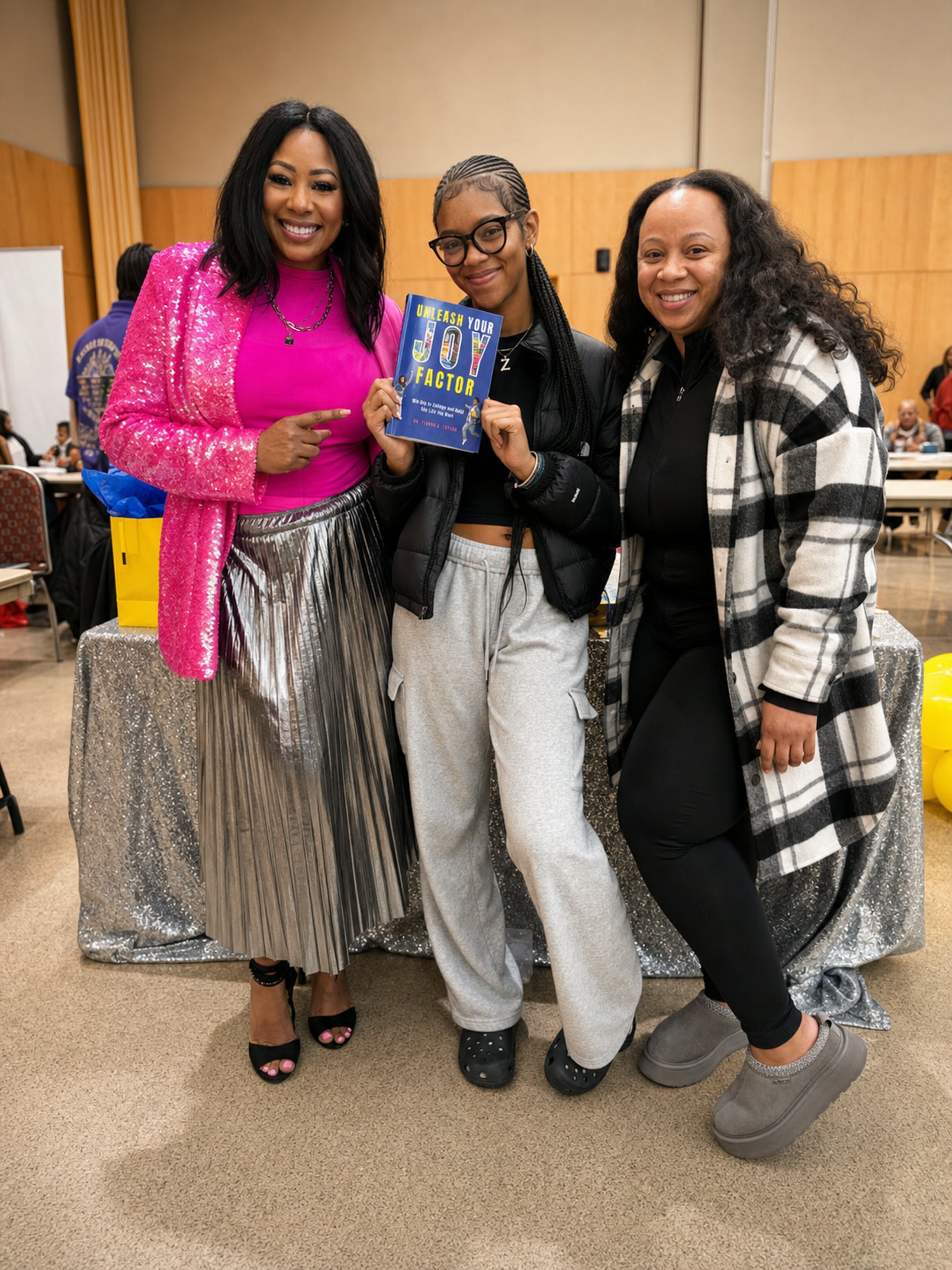 Dr. Tiarra Taylor with students